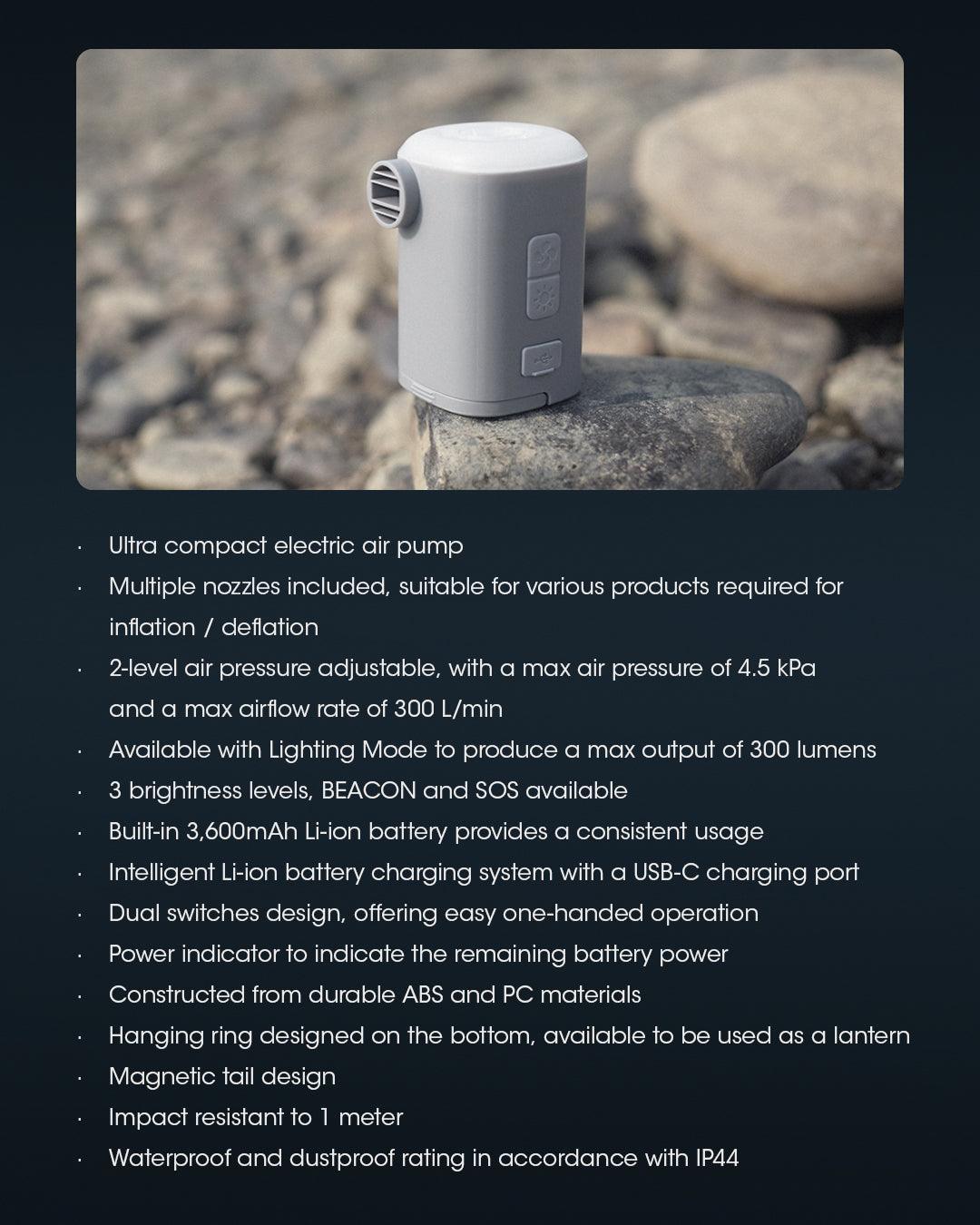 AP10 - Electric Air Pump - Nitecore Singapore