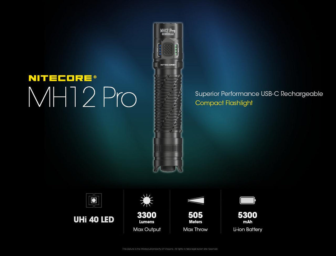 MH12 PRO - 3300 lumens - Nitecore Singapore