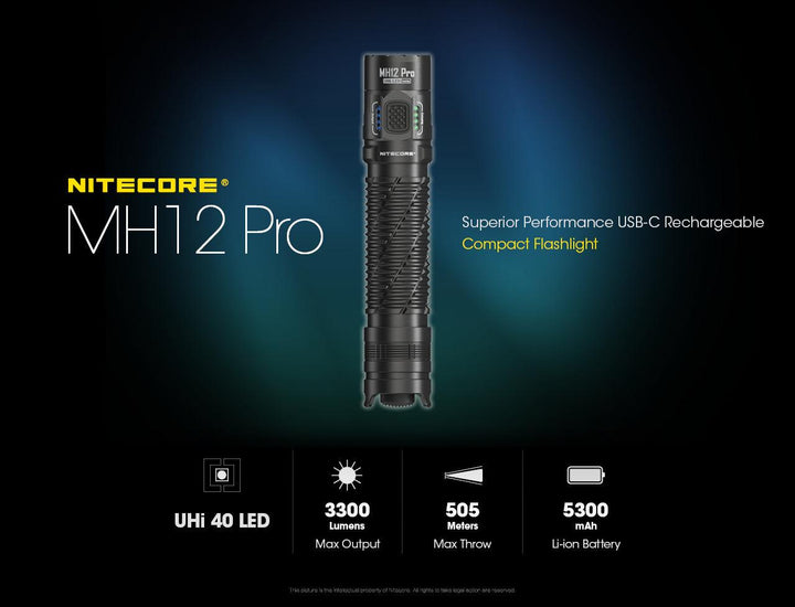 MH12 PRO - 3300 lumens - Nitecore Singapore