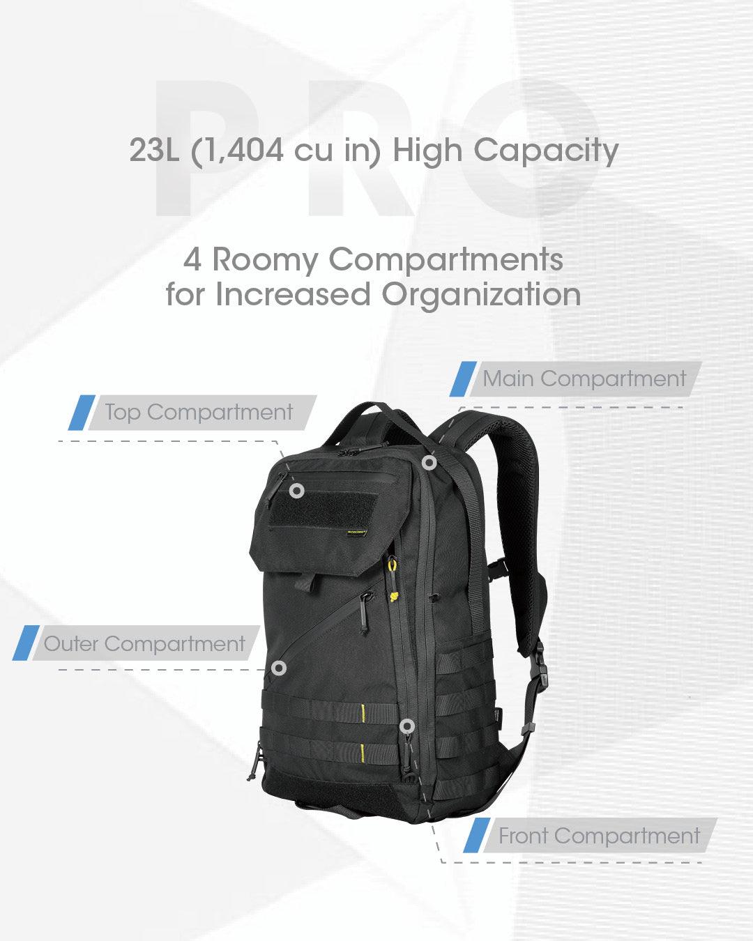BP23 PRO Backpack - 23L Capacity - Nitecore Singapore