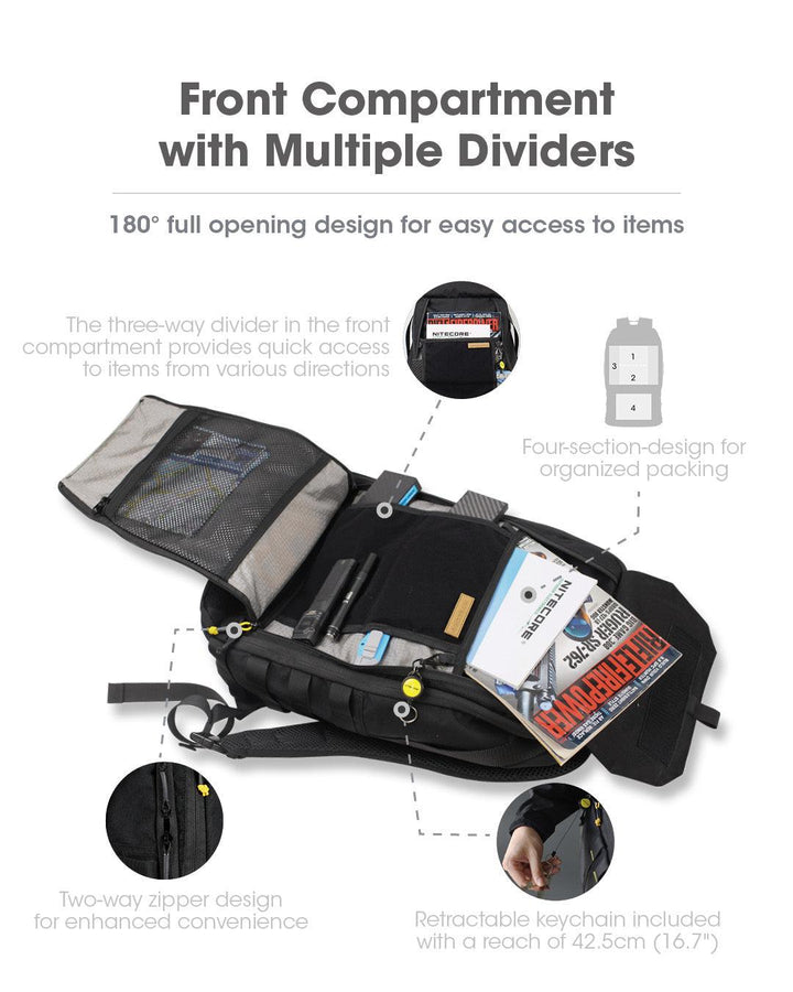 BP23 PRO Backpack - 23L Capacity - Nitecore Singapore