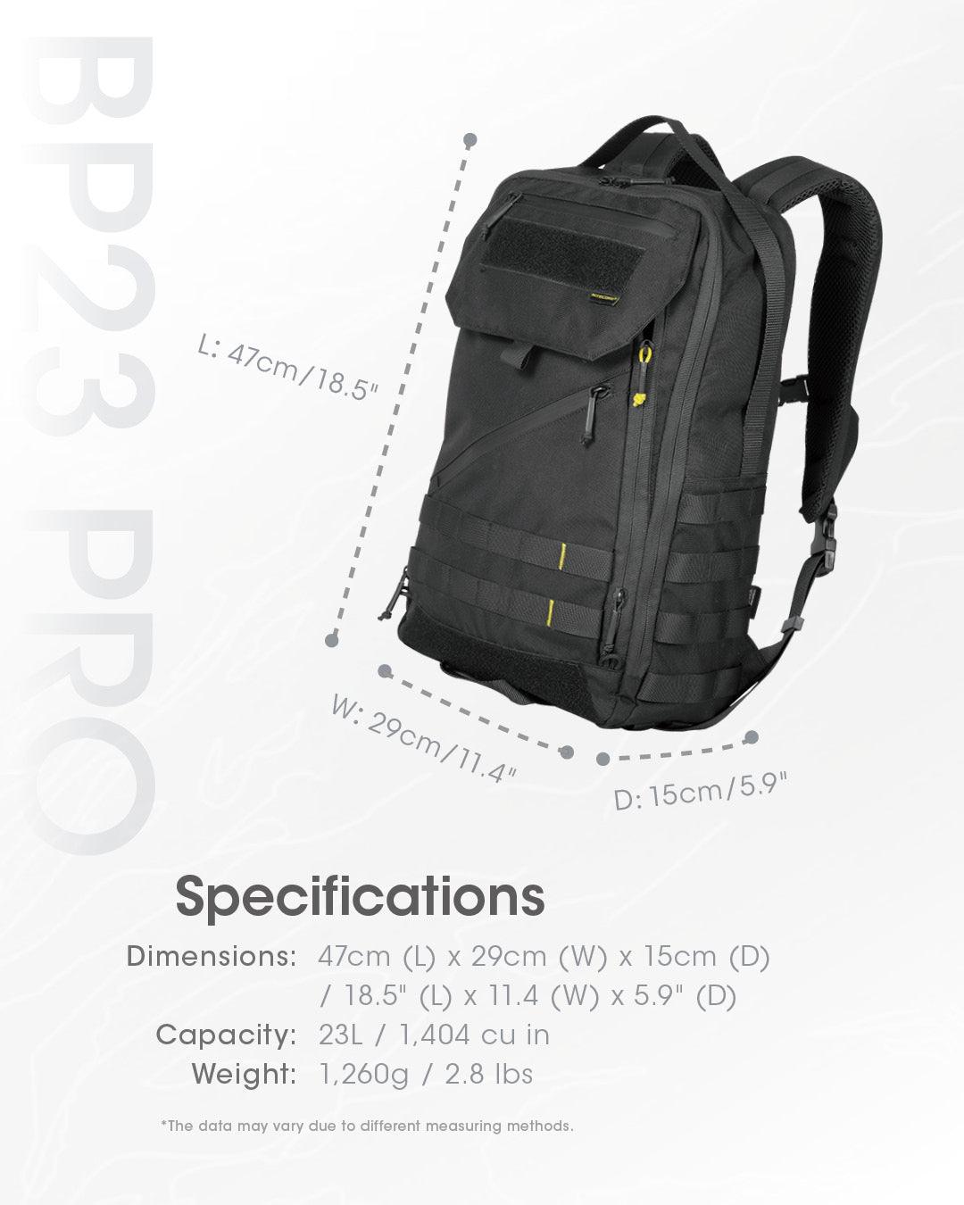 BP23 PRO Backpack - 23L Capacity - Nitecore Singapore