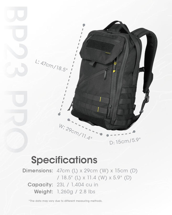 BP23 PRO Backpack - 23L Capacity - Nitecore Singapore