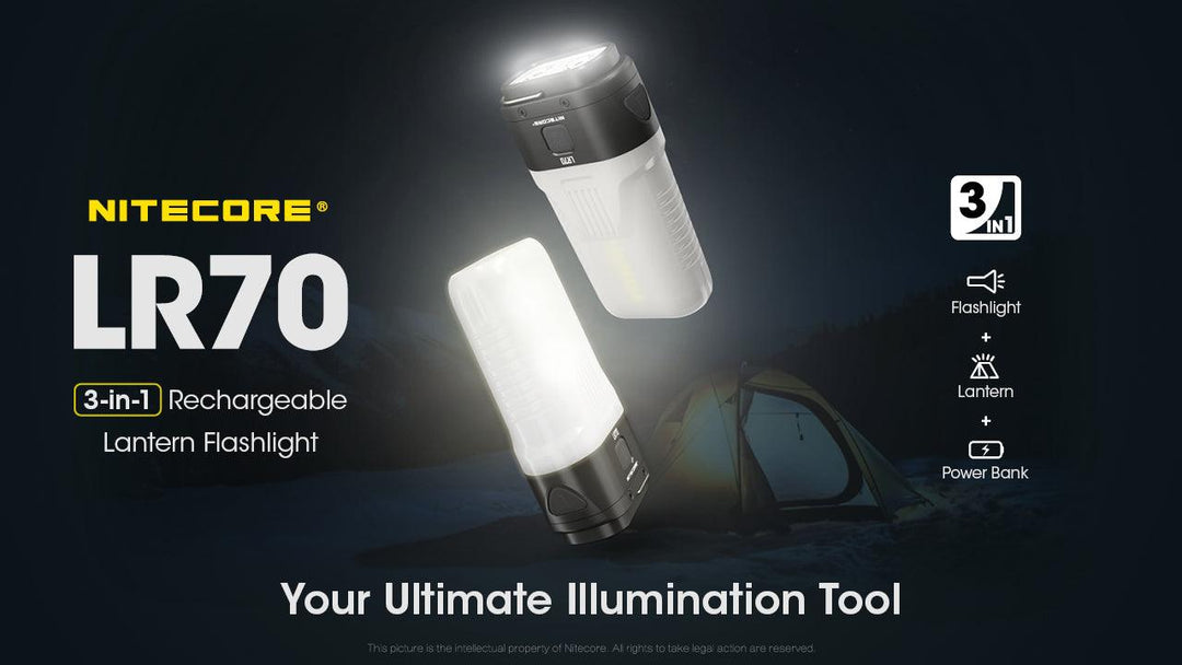 LR70 - 3000 lumens - Nitecore Singapore