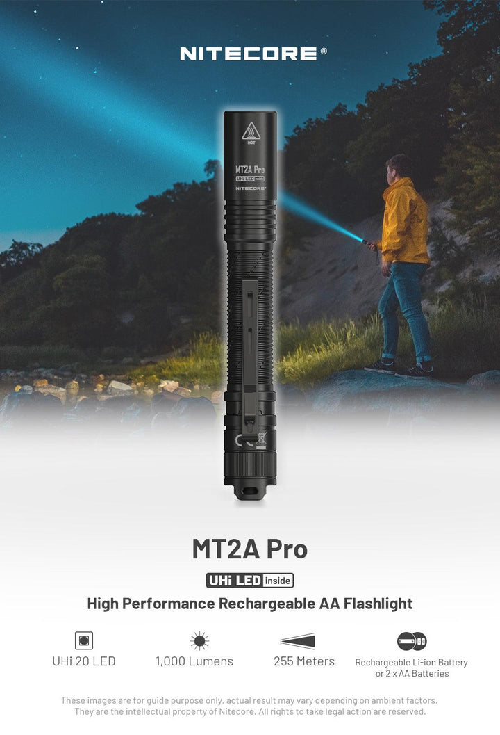MT2A PRO - 1000 lumens - Nitecore Singapore