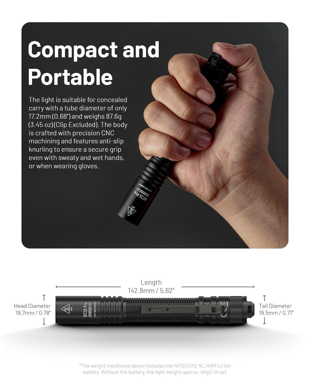 MT2A PRO - 1000 lumens - Nitecore Singapore