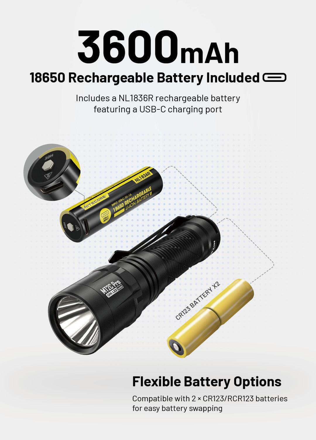 MT2C PRO - 1800 lumens - Nitecore Singapore