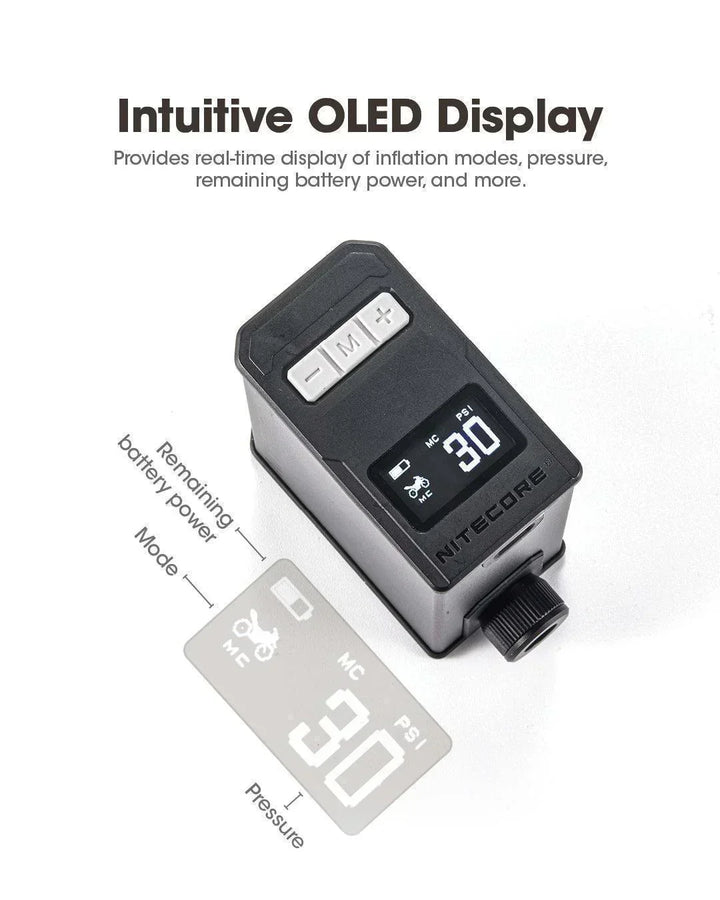 EBP10 - Electric Pump (144psi / 9.93 Bar) - Nitecore Singapore