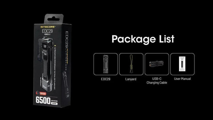 EDC29 - 6500 lumens - Nitecore Singapore