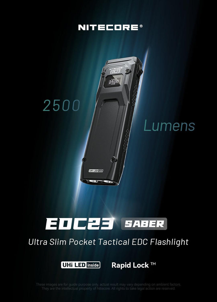 EDC23 - 2500 lumens - Nitecore Singapore