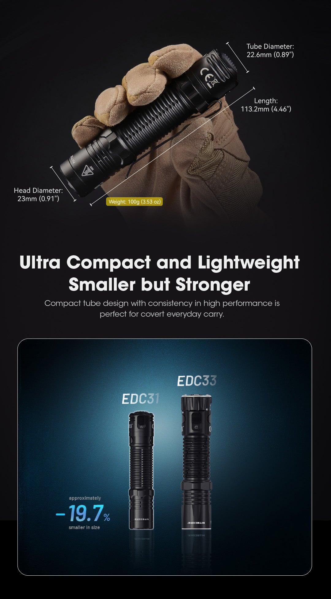 EDC31 - 3500 lumens - Nitecore Singapore