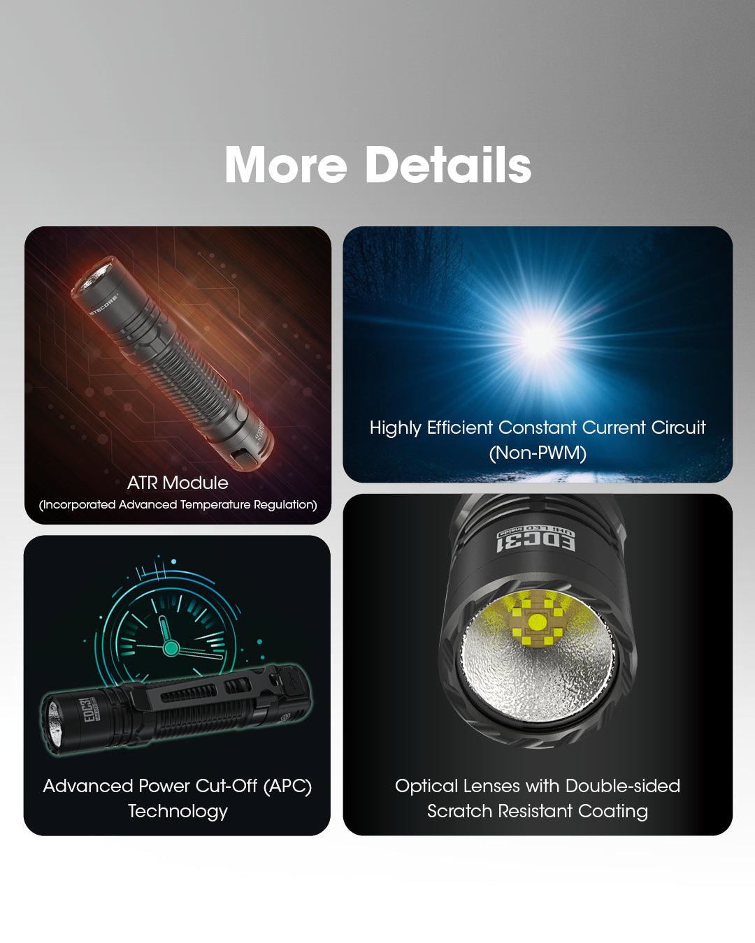 EDC31 - 3500 lumens - Nitecore Singapore