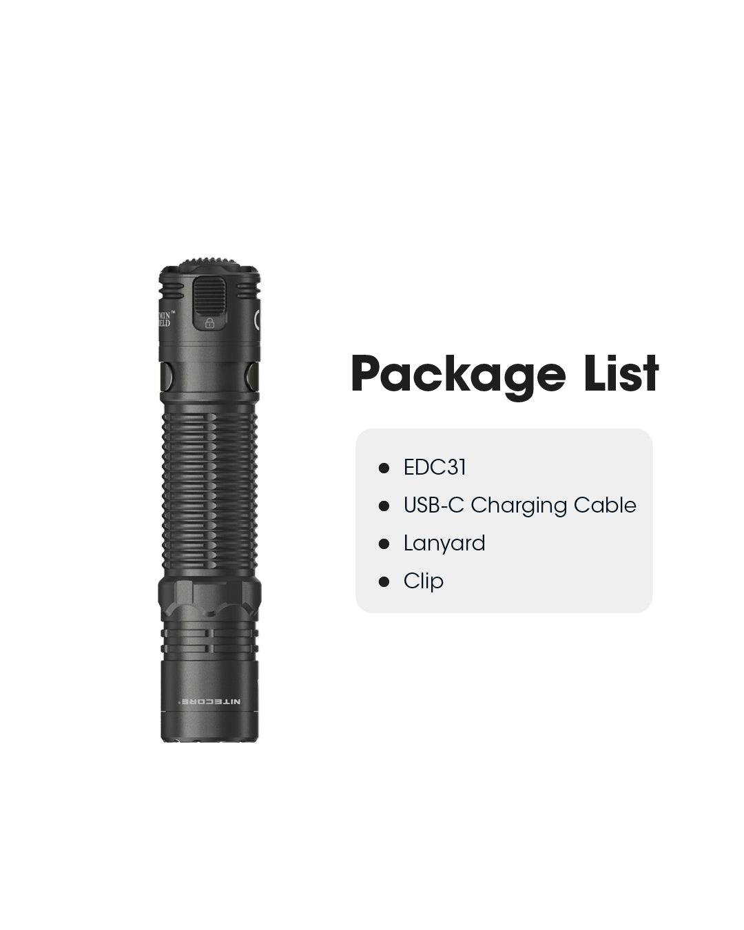 EDC31 - 3500 lumens - Nitecore Singapore