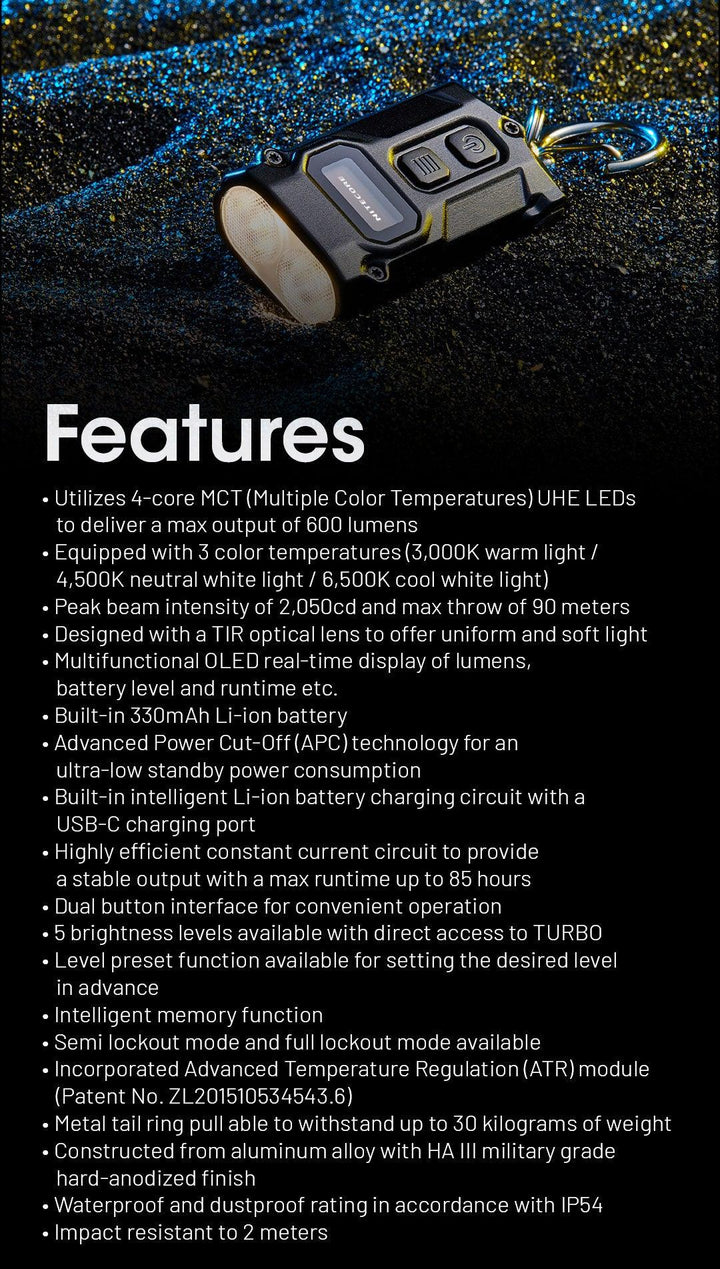 TINI 3 (Orange) - 600 lumens