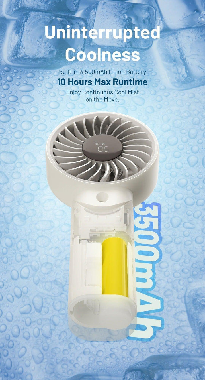 izzCool 30 (White) - Foldable Air Conditioner Fan (3,500mAh)