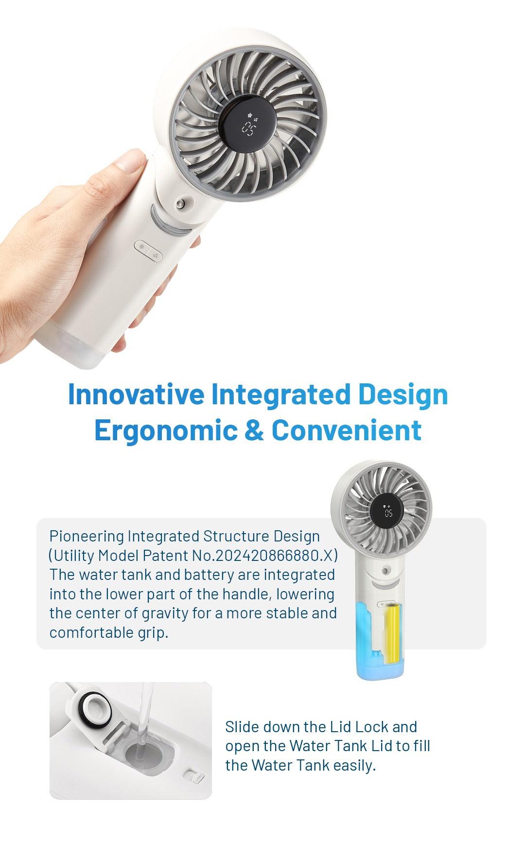 izzCool 30 (White) - Foldable Air Conditioner Fan (3,500mAh)