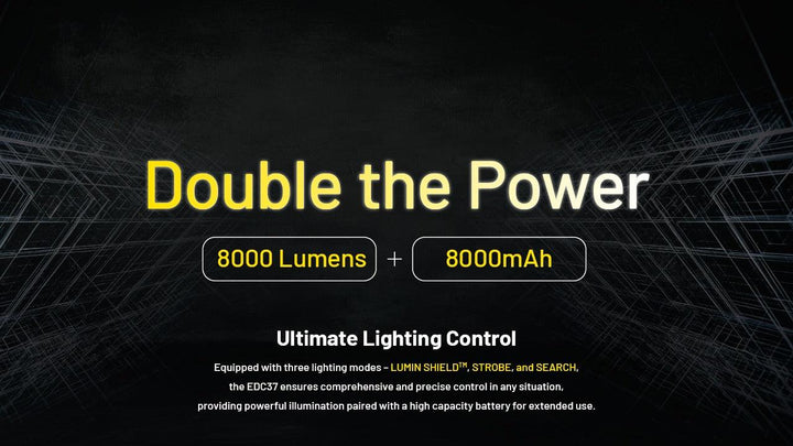 EDC37 - 8000 lumens