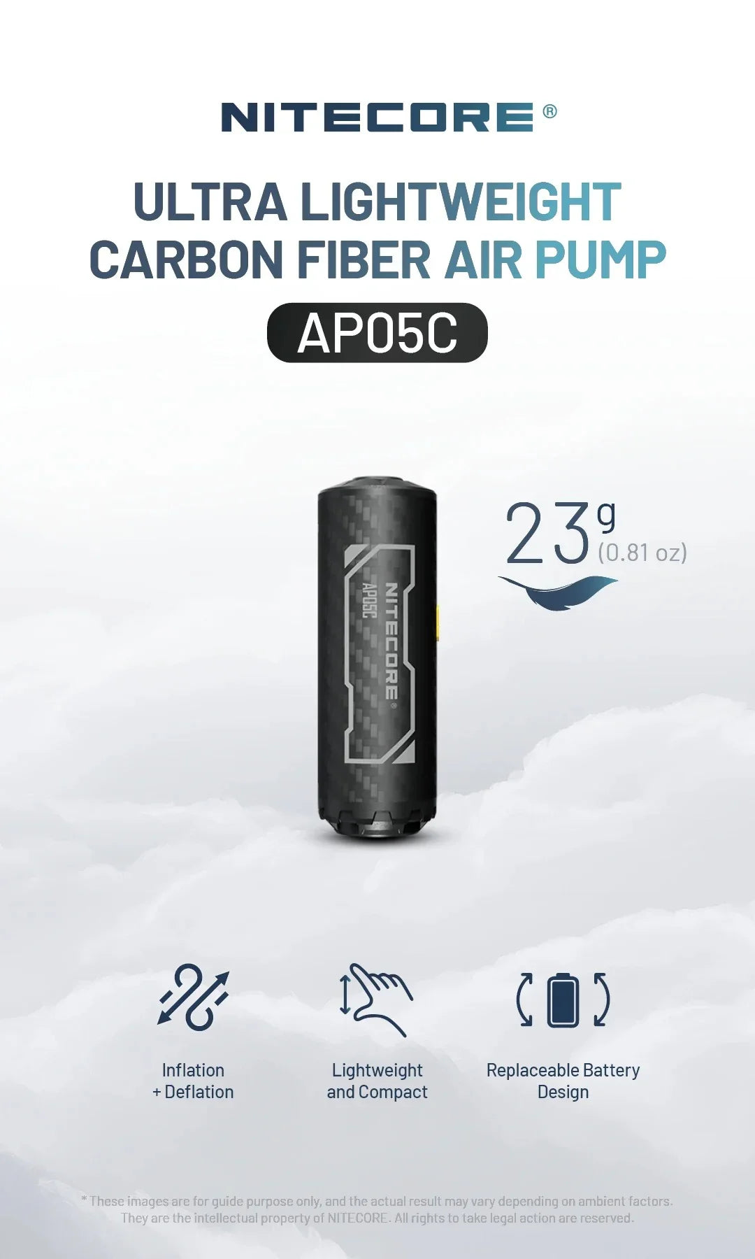 AP05C - Ultra Lightweight Air Pump (2.7kPa)