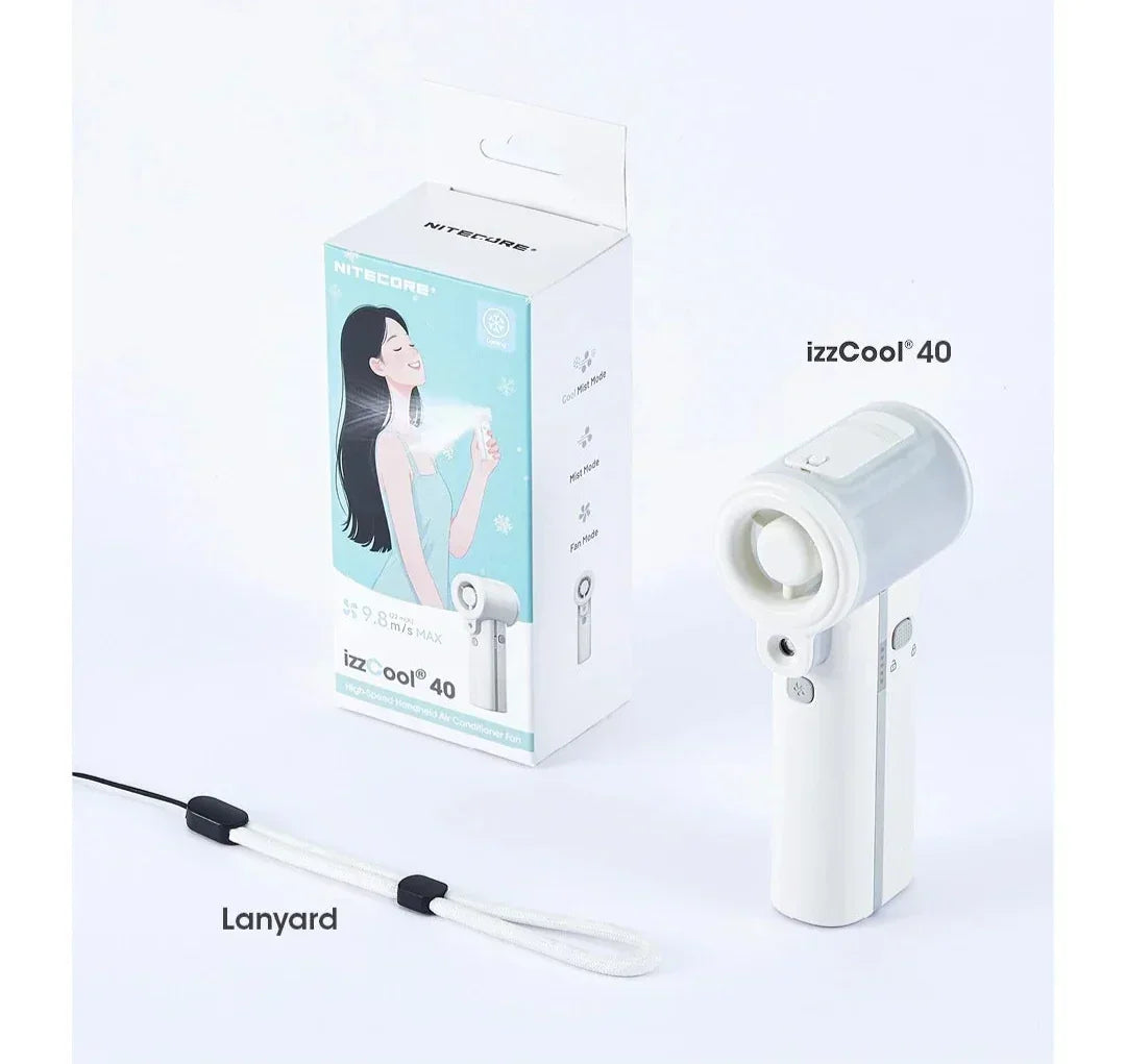 izzCool 40 - High Speed Handheld Air Conditioner Fan (5,200mAh)