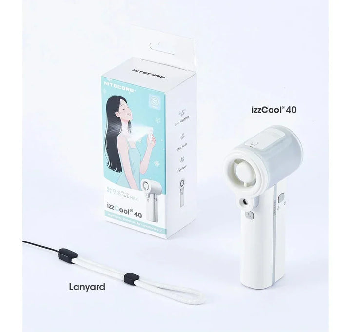 izzCool 40 - High Speed Handheld Air Conditioner Fan (5,200mAh)
