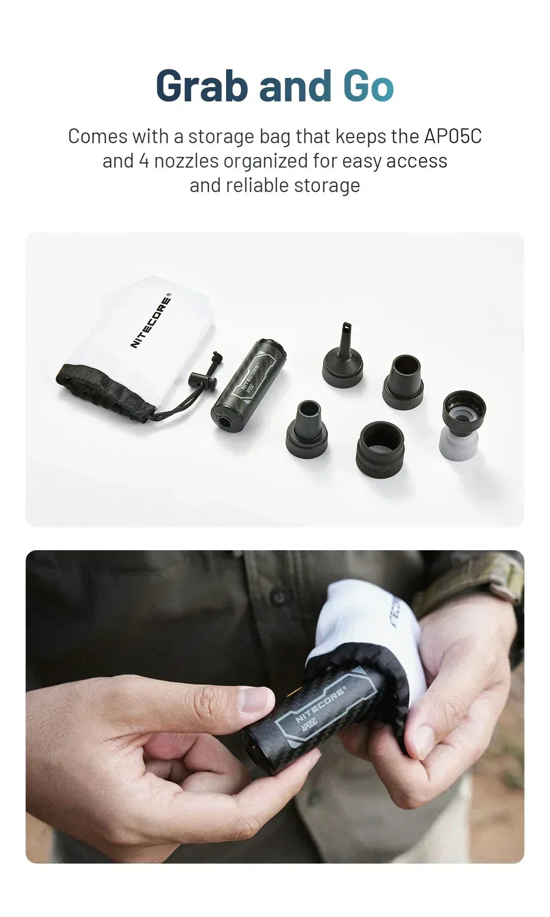 AP05C - Ultra Lightweight Air Pump (2.7kPa)