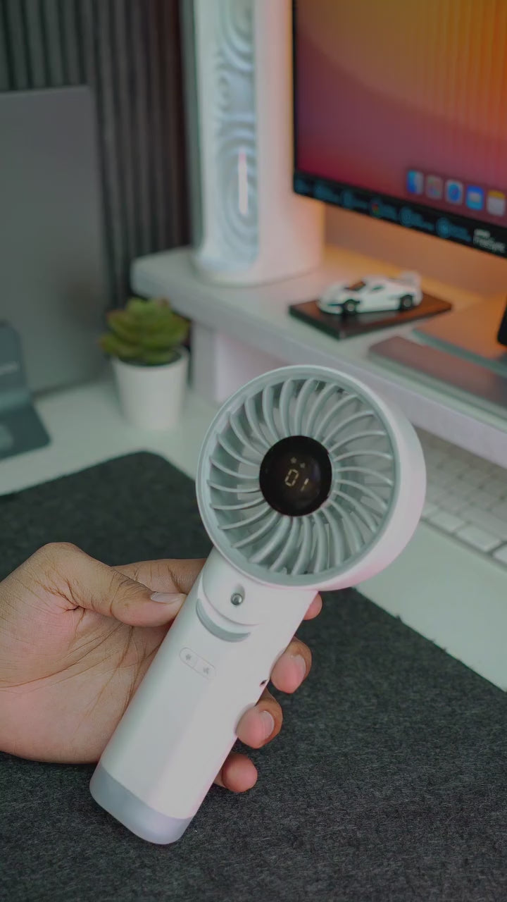 izzCool 30 (White) - Foldable Air Conditioner Fan (3,500mAh)