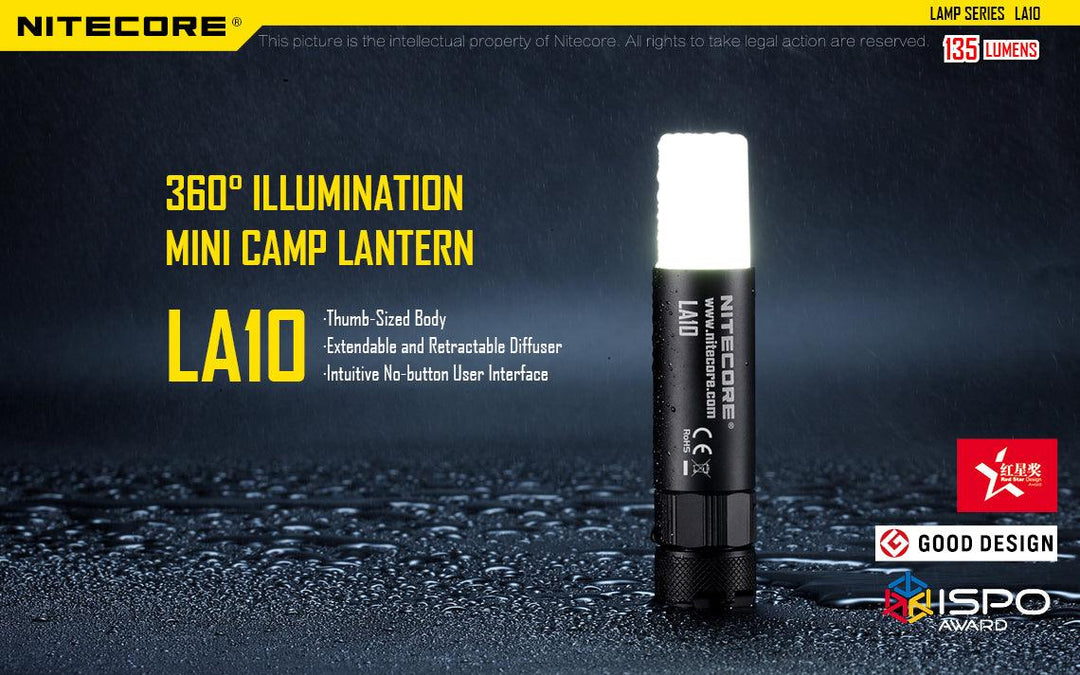 LA10 - 135 lumens - Nitecore Singapore