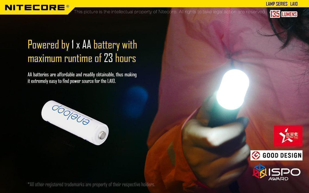LA10 - 135 lumens - Nitecore Singapore