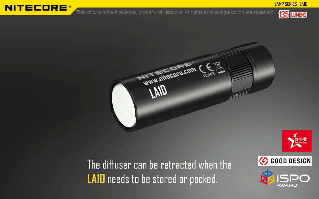 LA10 - 135 lumens - Nitecore Singapore