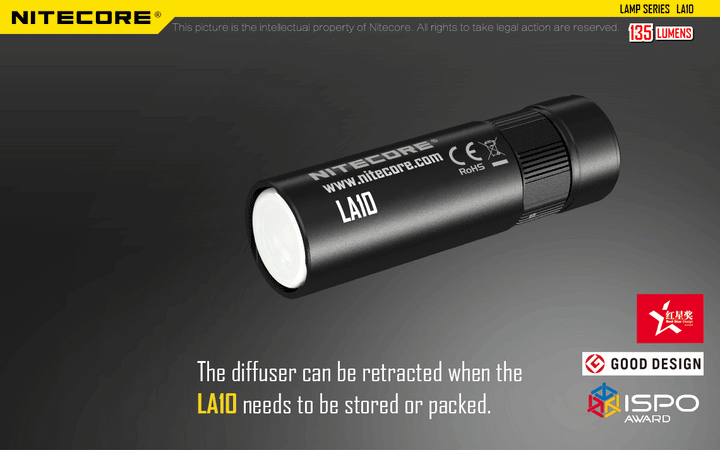 LA10 - 135 lumens - Nitecore Singapore