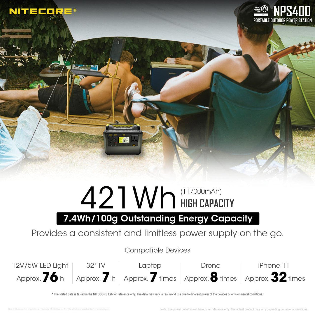 NPS400 (421Wh) Portable Power Station - Nitecore Singapore