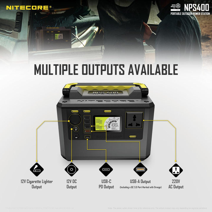NPS400 (421Wh) Portable Power Station - Nitecore Singapore