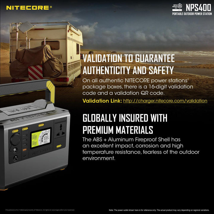 NPS400 (421Wh) Portable Power Station - Nitecore Singapore