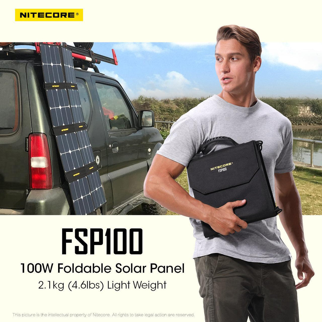 100W Foldable Solar Panel (FSP100) - Nitecore Singapore