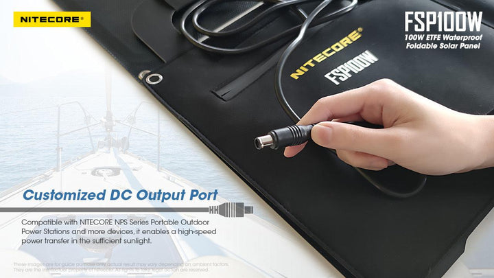 100W Waterproof Foldable Solar Panel (FSP100W) - Nitecore Singapore