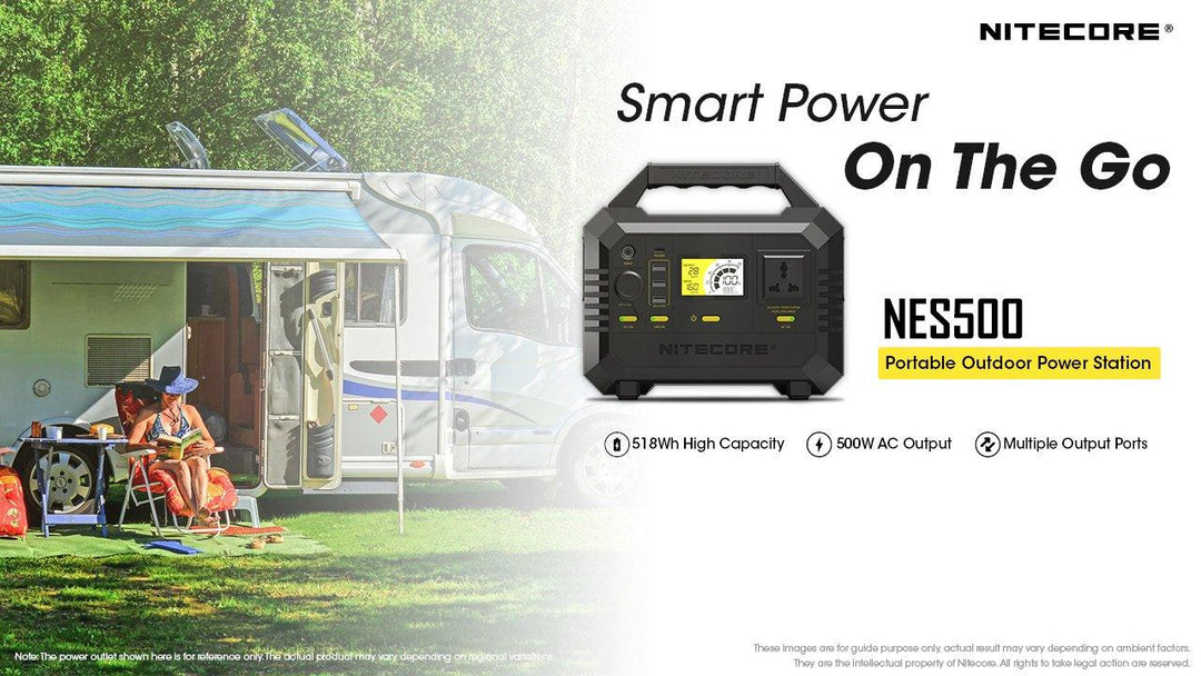NES500 (518Wh 144,000mAh) Portable Power Station - Nitecore Singapore