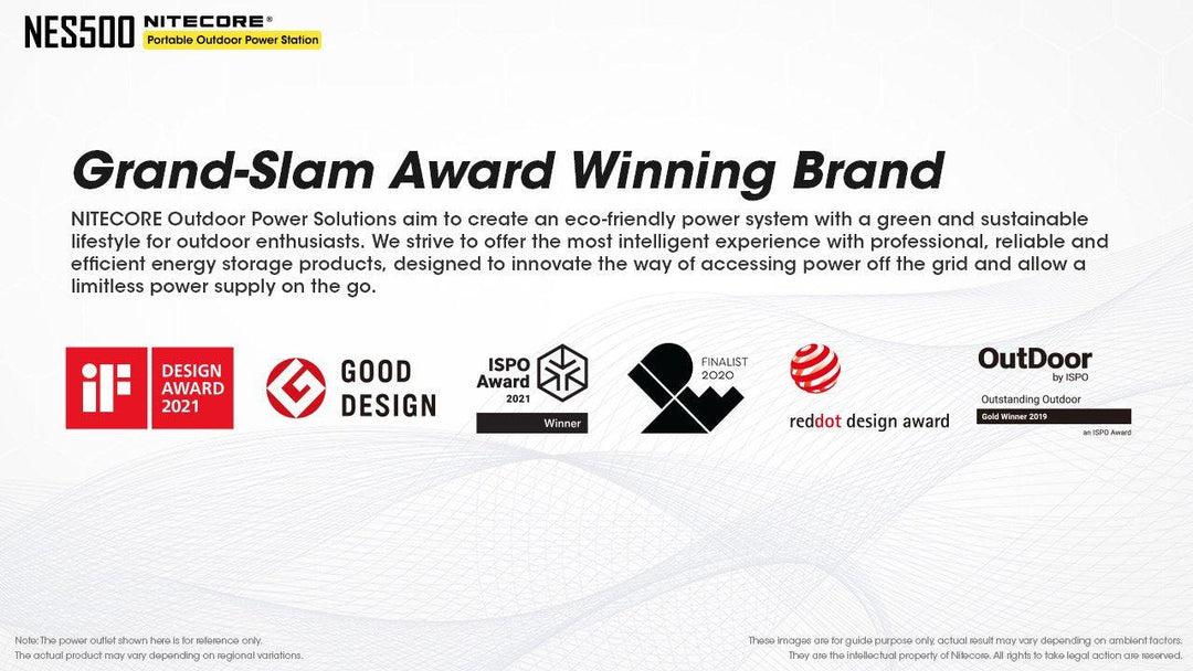 NES500 (518Wh 144,000mAh) Portable Power Station - Nitecore Singapore