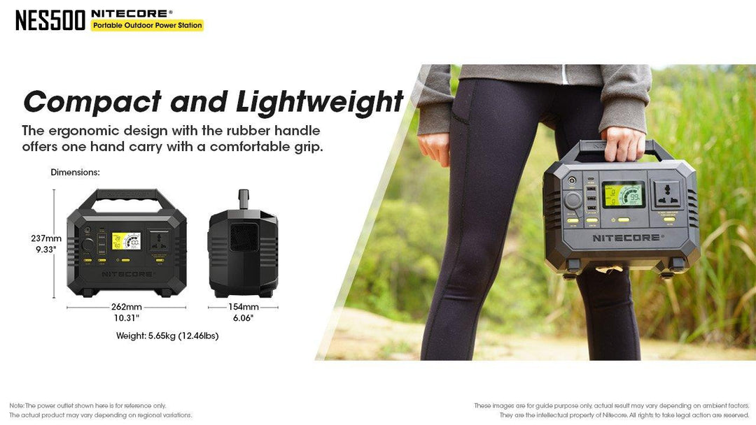 NES500 (518Wh 144,000mAh) Portable Power Station - Nitecore Singapore