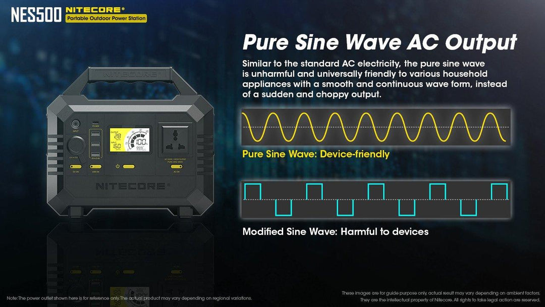 NES500 (518Wh 144,000mAh) Portable Power Station - Nitecore Singapore