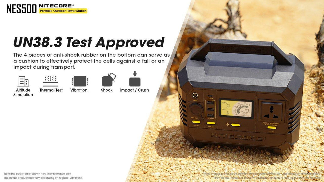 NES500 (518Wh 144,000mAh) Portable Power Station - Nitecore Singapore