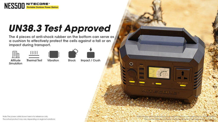 NES500 (518Wh 144,000mAh) Portable Power Station - Nitecore Singapore
