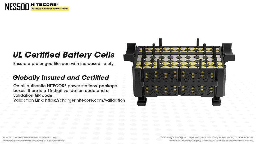 NES500 (518Wh 144,000mAh) Portable Power Station - Nitecore Singapore