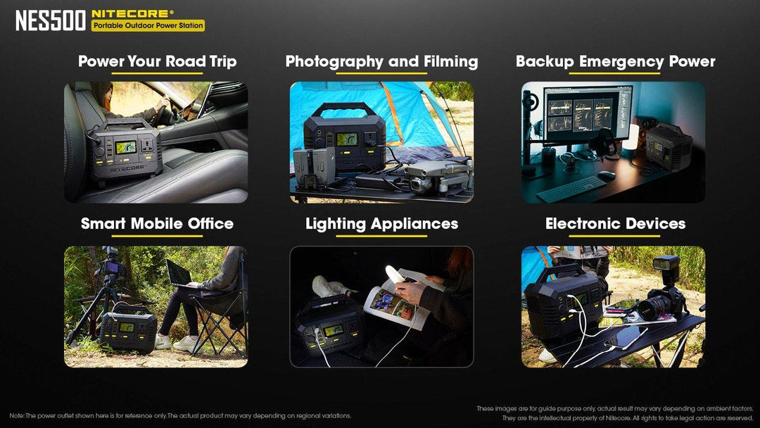 NES500 (518Wh 144,000mAh) Portable Power Station - Nitecore Singapore