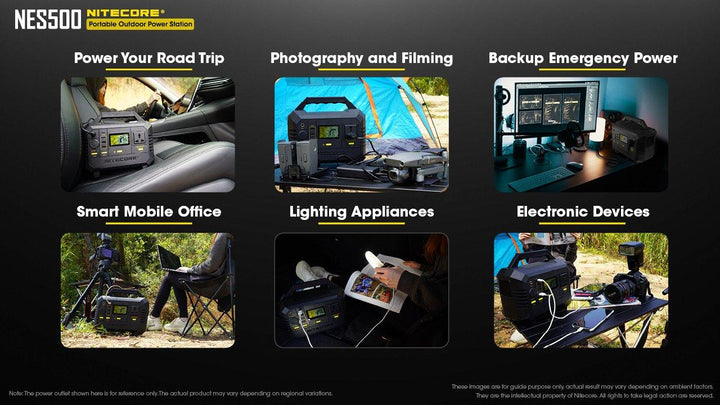 NES500 (518Wh 144,000mAh) Portable Power Station - Nitecore Singapore