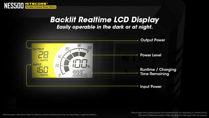 NES500 (518Wh 144,000mAh) Portable Power Station - Nitecore Singapore