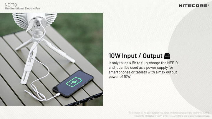 NEF10 - LED Fan (10,000mAh) - Nitecore Singapore
