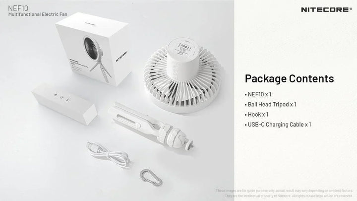 NEF10 - LED Fan (10,000mAh) - Nitecore Singapore