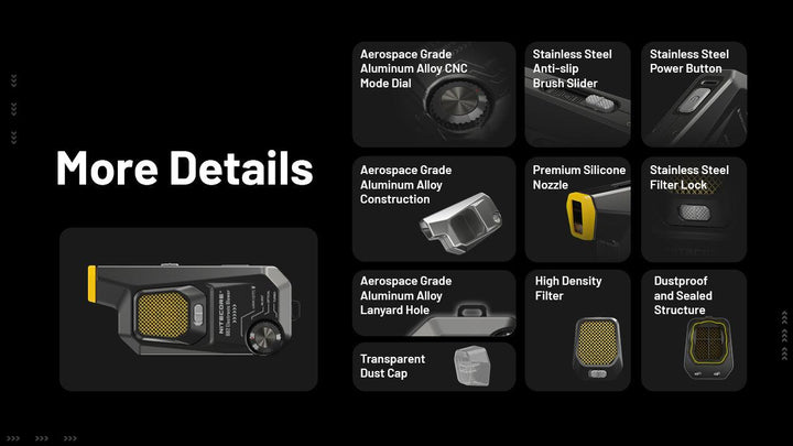 BB2 - Electronic Dust Blower (80km/h) - Nitecore Singapore