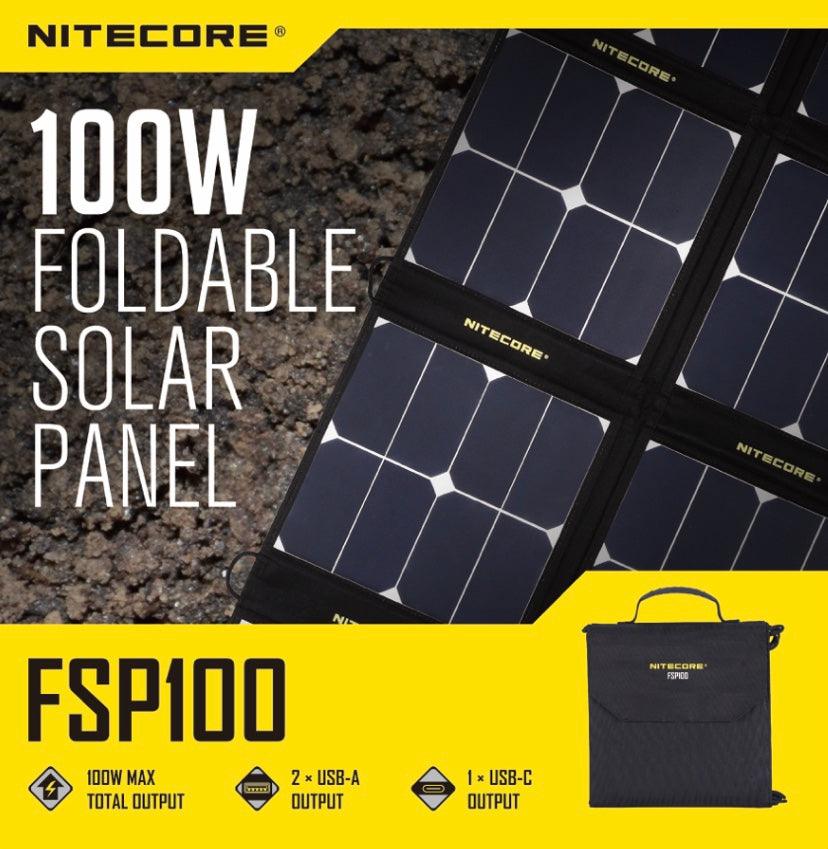 100W Foldable Solar Panel (FSP100) - Nitecore Singapore
