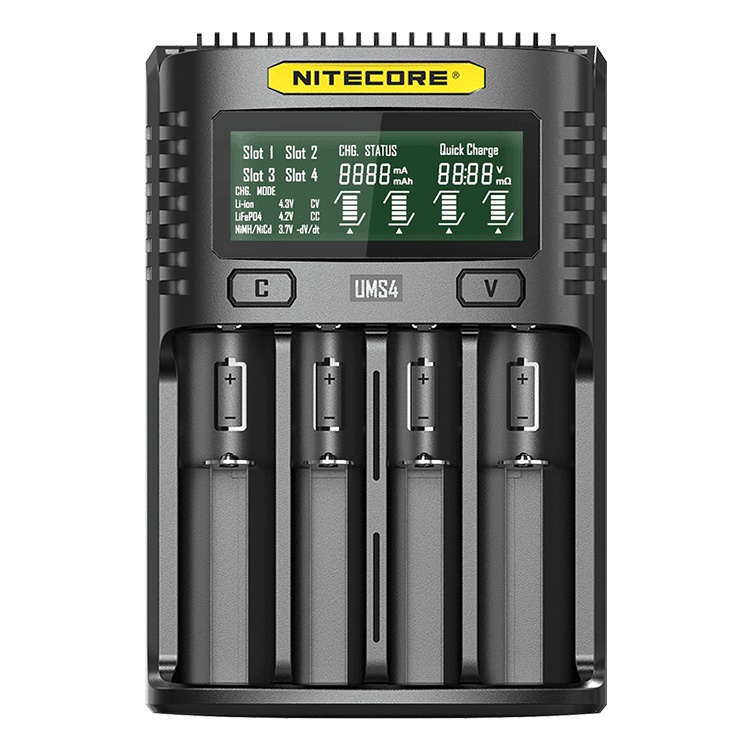 UMS4 Charger - 3A - Nitecore Singapore